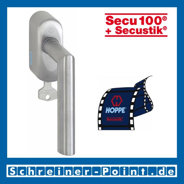Hoppe Amsterdam Edelstahl Fenstergriff F69 abschließbar Secustik, E1400Z/US950S 100Nm, 2548192, 3085361, 2644133